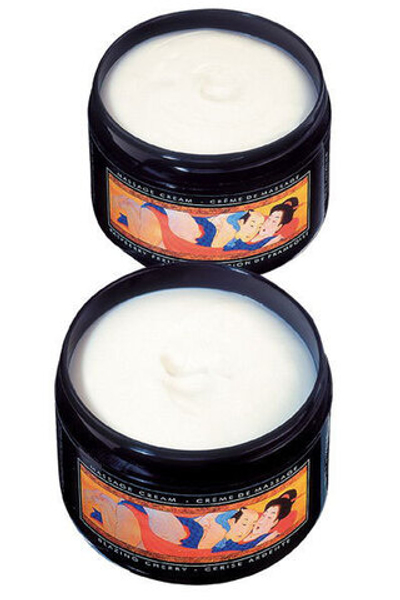 Съедобный массажный крем с ароматом вишни