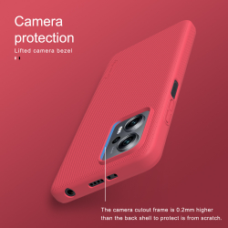 Тонкий чехол красного цвета от Nillkin для Xiaomi Redmi Note 11T Pro, 11T Pro+ 5G и Poco X4 GT 5G, серия Super Frosted Shield