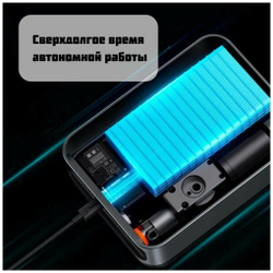 Автомобильный Компрессор/Стартер/PowerBank, BASEUS Super Energy 2-in-1 Car Jump Starter (1000A), 8000 mAh, Черный+Серый