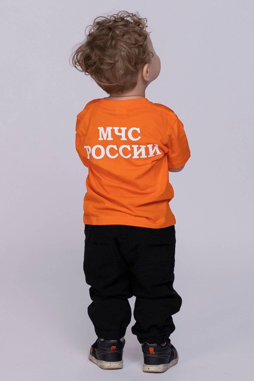 Футболка детская МЧС (термопечать, оранжевый)