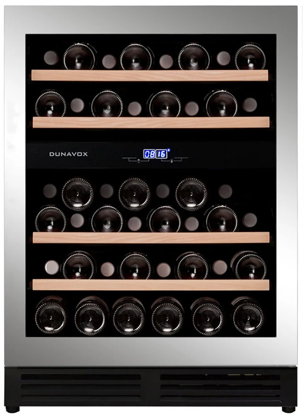 Винный шкаф двухзонный Dunavox DAUF-45.125DSS.TO