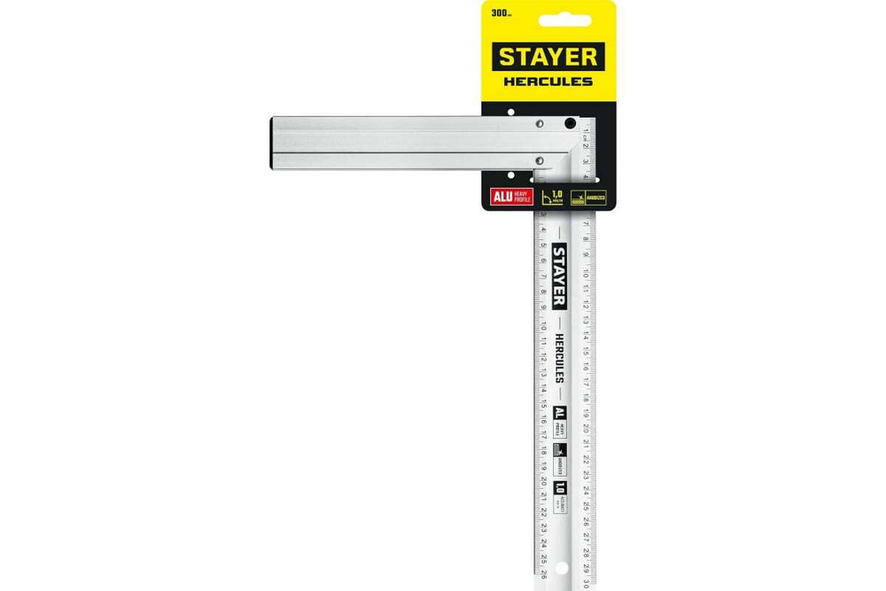 Жесткий столярный угольник STAYER Hercules 300 мм 3432-30
