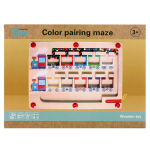 Развивающая игрушка деревянная Лабиринт магнитный с шариками паровозик, коробка C-41754