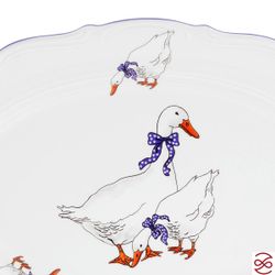 Блюдо овальное Repast 33 см Гуси