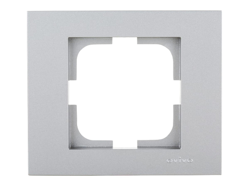 Рамка 1-ая OVIVO GRANO серебряная 400-100000-096