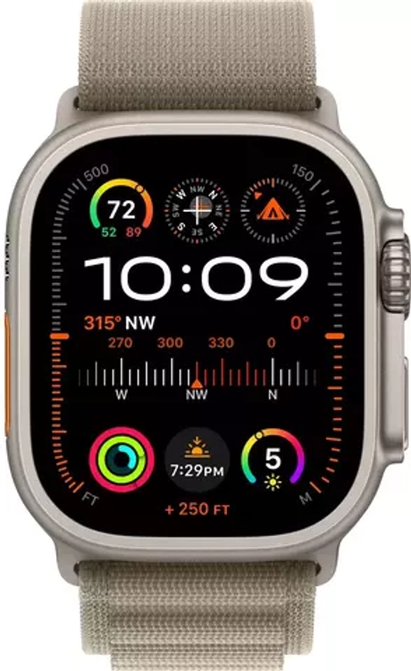 Умные часы Apple Watch Ultra 2 49 мм Titanium Case GPS + Cellular, Olive Alpine Loop S