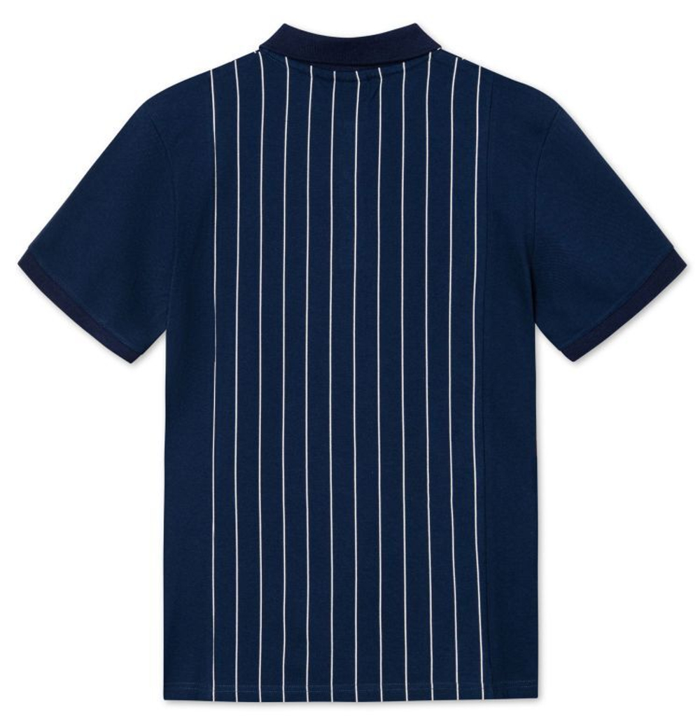 Мужское теннисное поло Fila Hooper Oversized Polo Shirt Men - black iris