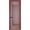 Алюминиевая дверь 3AGP красный антрацит стекло прозрачное