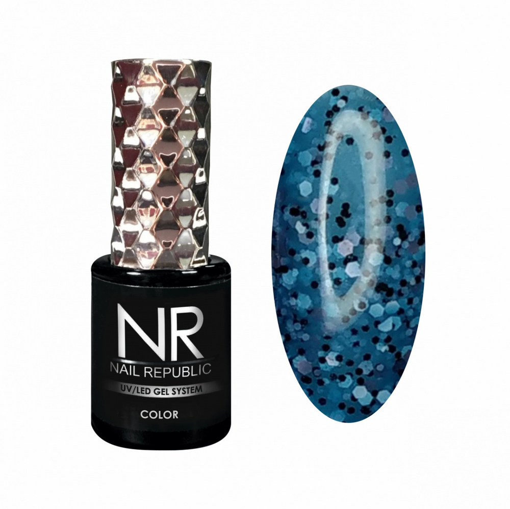 Nail Republic Гель-лак NR-704 Stone crumb, Снежное море, 10 мл