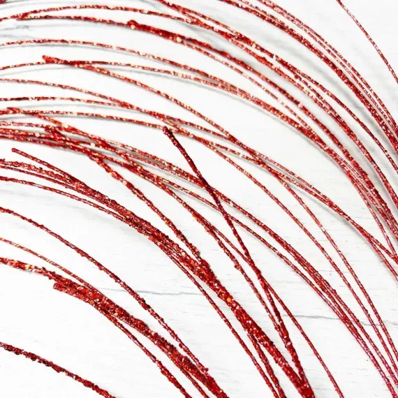 Ветвь Блестящая красная 102 см., Christmas DeLuxe (89540)