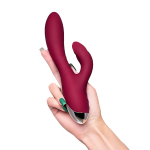 Бордовый вибратор-кролик 22см ToyFa L'roina Mion 561026