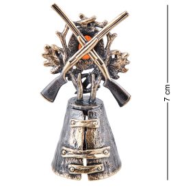 AM-3951 Колокольчик «Охотника» (латунь, янтарь)