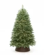 Елка с гирляндой «Русская» (Литая хвоя) 210 см / 2,1 м