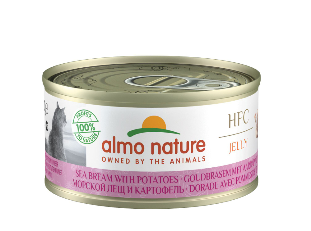 Almo Nature Консервы для Кошек с Атлантическим Тунцом 75% мяса (HFC Adult Cat Atlantic Tuna) 0,07 кг x 1 шт.