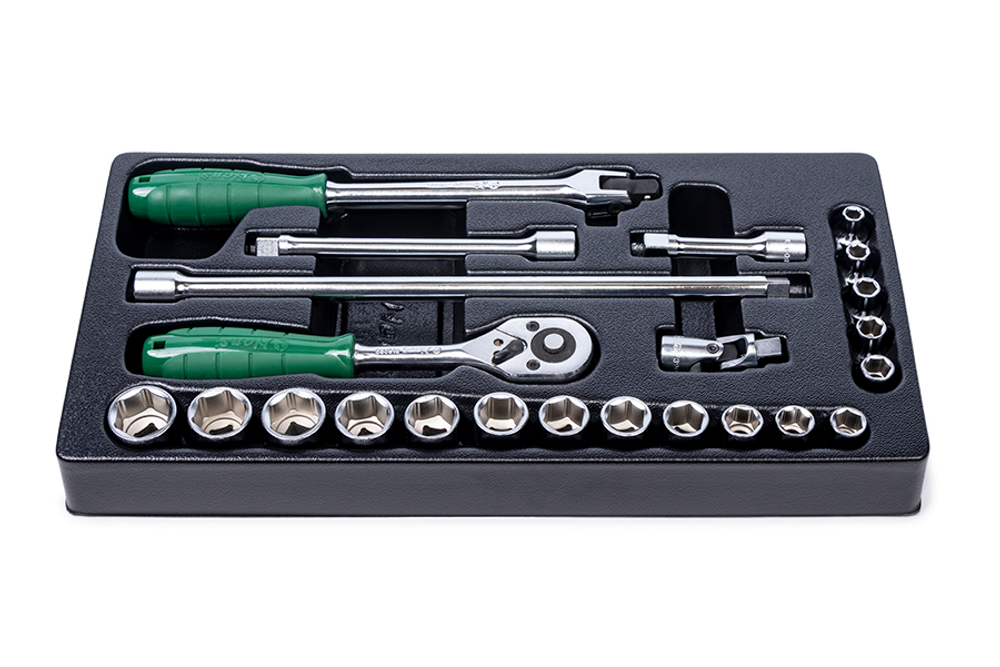 Набор головок 3/8" Hans в ложементе, TT-15F