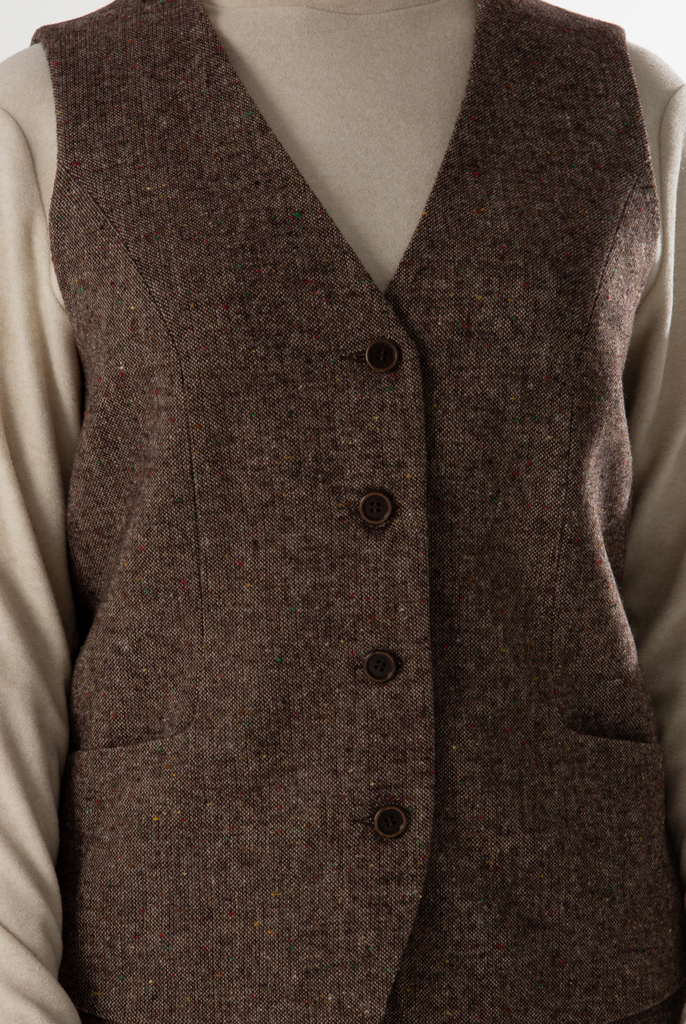 Жилет женский 4732з, кор.меланж #523КМ064732з