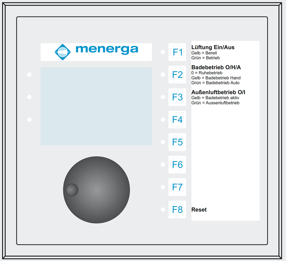 Панель управления Menerga E-HMI 1.1 (E-HMI.0) Control panel HMI E-HMI 1.1 (M 06 50 10)