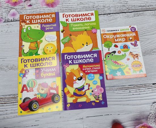 Набор книг Готовимся к школе, 5 шт