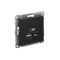 Розетка USB AtlasDesign тип A+C 45Вт QC PD высокоскор. ЗУ механизм карбон SE ATN001029