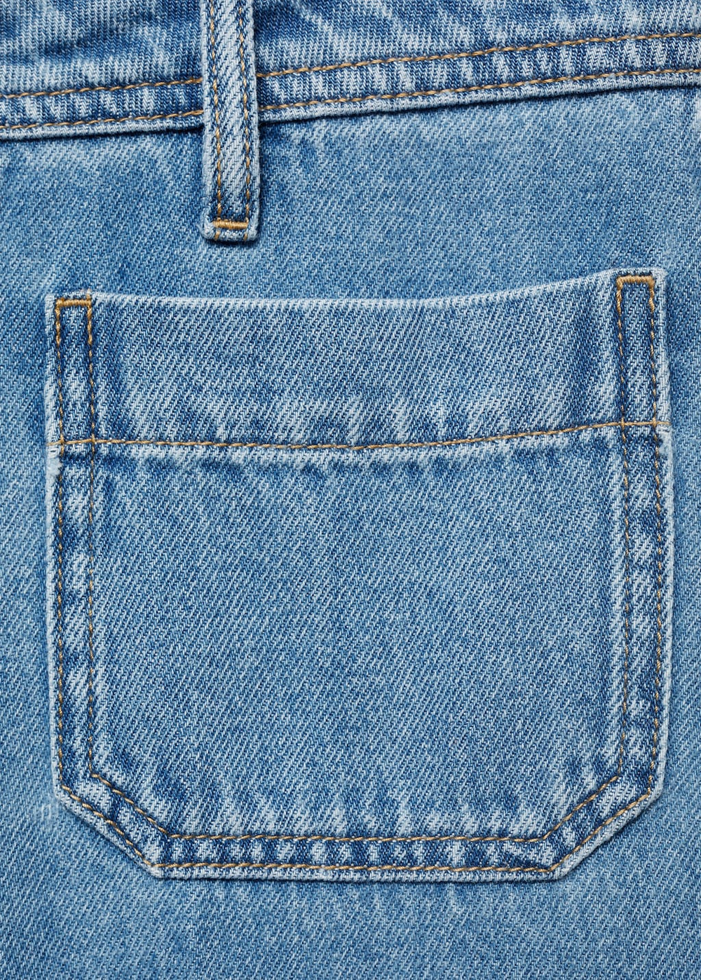 Широкие джинсы wideleg с карманами и высокой посадкой