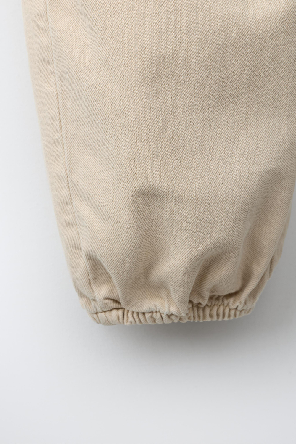 ZARA БРЮКИ BAGGY, БЕЖЕВЫЙ
