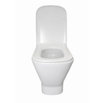 Унитаз-компакт безободковый WAVE CONTOUR Tornado3.0 гор,ниж,2-кн.арм,дюро,м/л,быстр,БЕЛЫЙ глянец