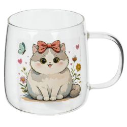 GAEM Кружка с крышкой и ложкой, 430 мл, L12 W9 H12,5 см