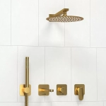 Душевая система WasserKRAFT Havel 3600 SET2843 золото матовое