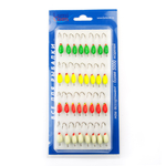 Мормышка фосфорная 106, №4 Long+,ABC (набор 32шт)