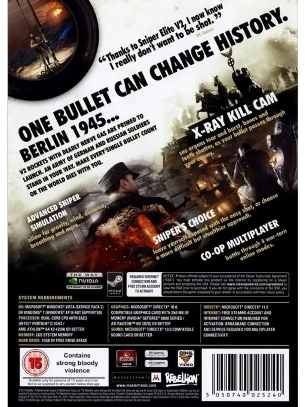 Sniper Elite V2 (2012) (ФЛЕШКА)