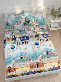 Простынь перкаль Сказка "Париж" 200x215 см