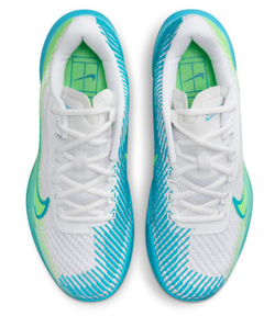 Женские Кроссовки теннисные Nike Zoom Vapor 11 - white/teal nebula/lime blast/jade ice