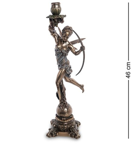 Veronese WS-978 Статуэтка-подсвечник «Диана - богиня охоты, женственности и плодородия»