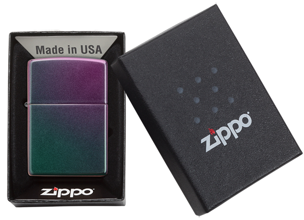 Зажигалка зелёно-фиолетовая Iridescent ZIPPO 49146