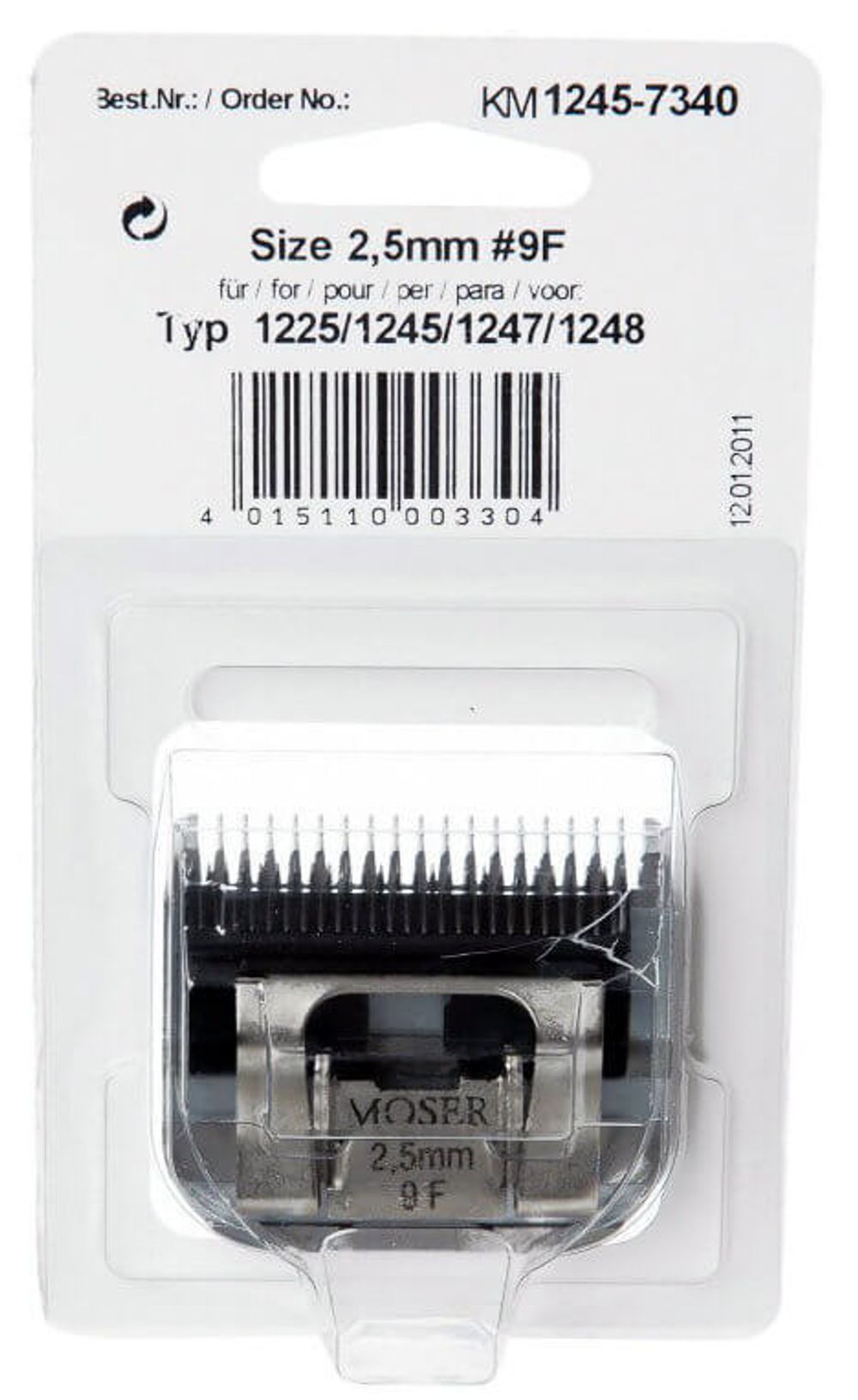 Ножевой блок Moser 9F 2,5 мм (1245-7340) - 4