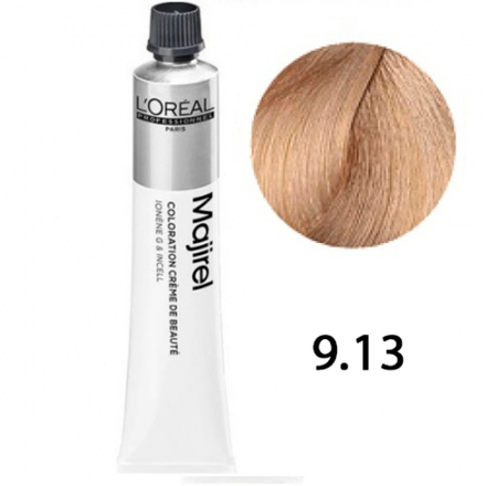 L'Oreal Professionnel Majirel 9.13 Очень светлый блондин пепельно-золотистый 50мл