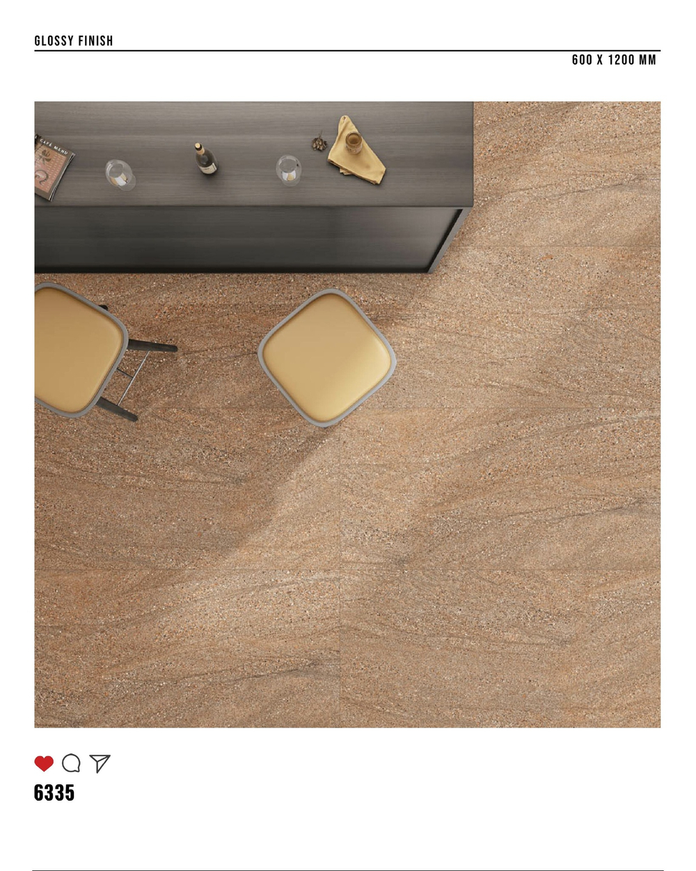 Керамогранит glossy №4 , 60х120, 6335