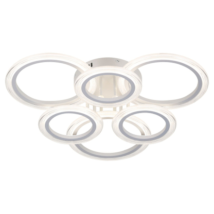 Светильник потолочный светодиодный ЭРА Модерн Ring CLL-1-90W 3K-6,5K RC WH с ДУ белый