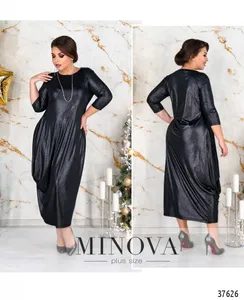 Платье 18-39Б-черный-блеск Minova