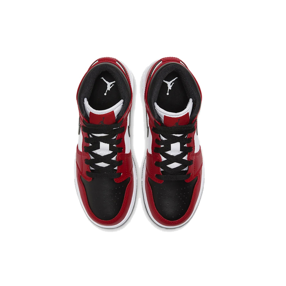 Кроссовки Air Jordan 1 Mid GS Chicago Black Toe