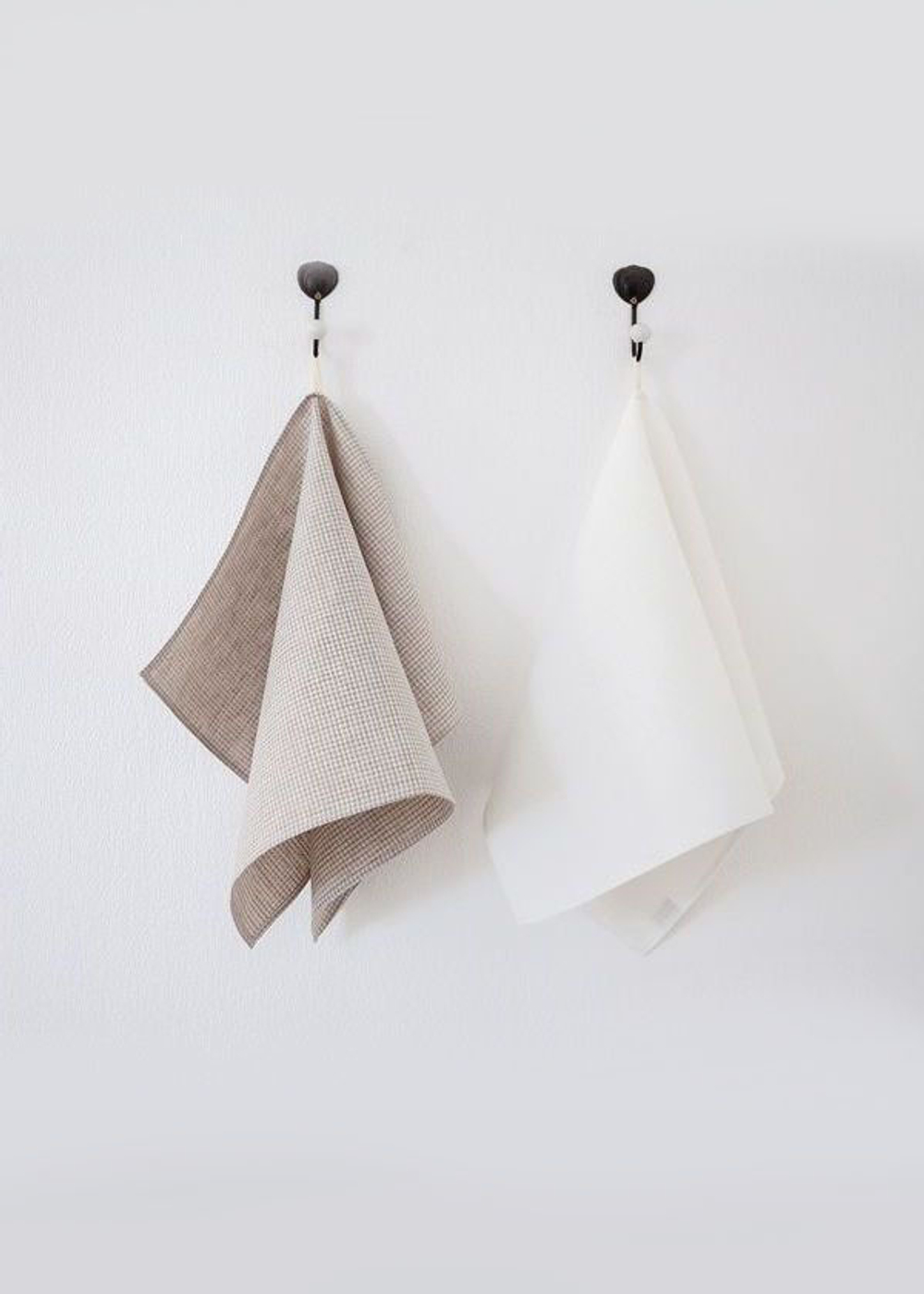 Набор полотенец 2 шт Luxberry Kitchen Line белый-льняной Португалия