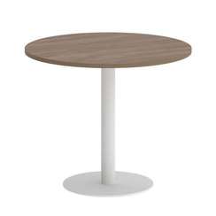 Onix Direct Стол круглый O.SPRG-1 Дуб Аризона/Металл Белый 900*900*750