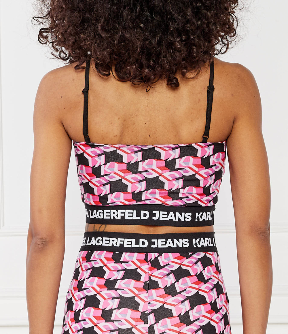 Топ Karl Lagerfeld Jeans - розовый(241J1704)