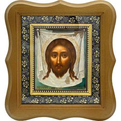Спас Нерукотворный. Копия иконы Симона Ушакова на холсте.