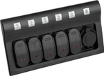 Панель бортового питания 5 переключателей, USB зарядка, индикация, автоматы