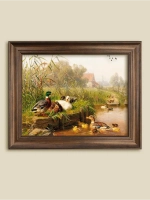 Картина интерьерная на холсте в раме 25*31 см