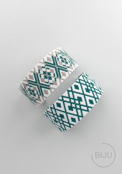 Схема PEYOTE, Схема браслета мозаичное плетение, узор из Miyuki Delica 11/0, файл PDF, №158