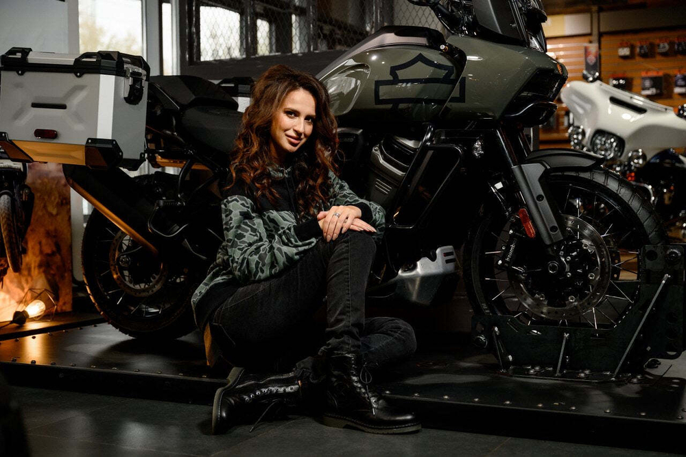 Толстовка Camouflage Colorblock Pullover Hoodie Harley-Davidson