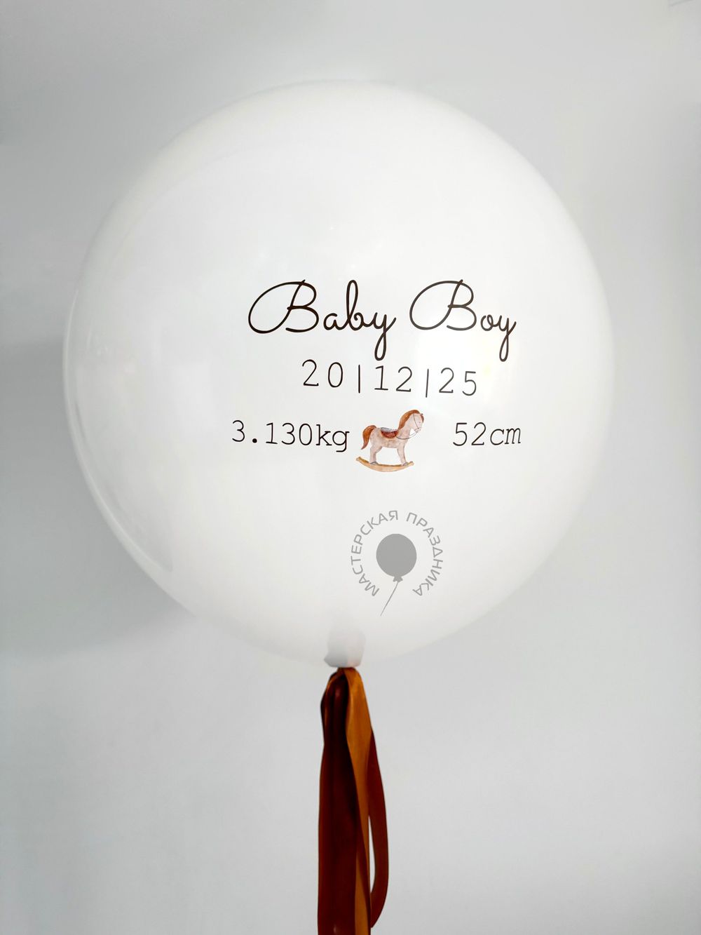 Воздушные шары на выписку для мальчика №8929  Изображение2