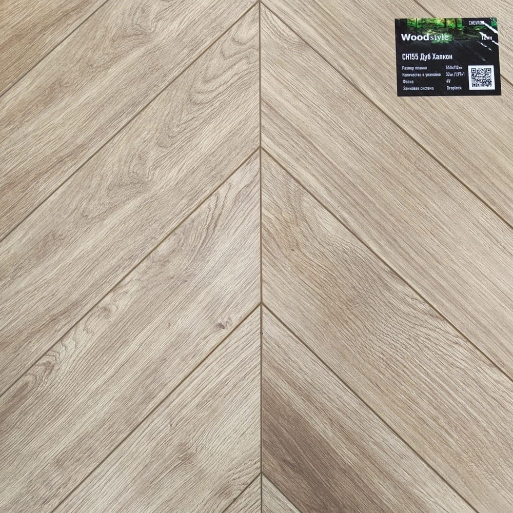 Ламинат Woodstyle Chevron Ch155 Дуб Халкон